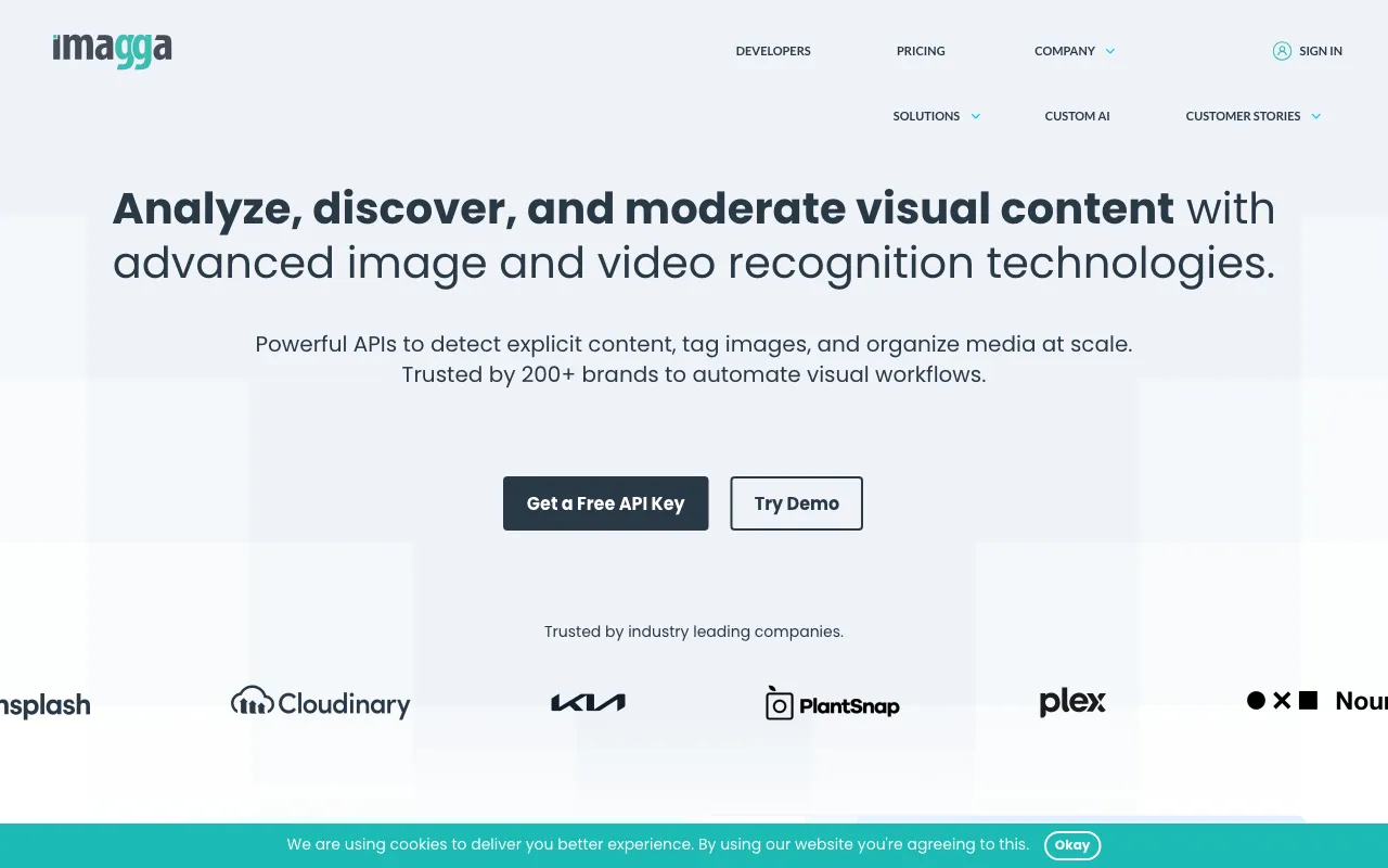 imagga.com — preview screenshot