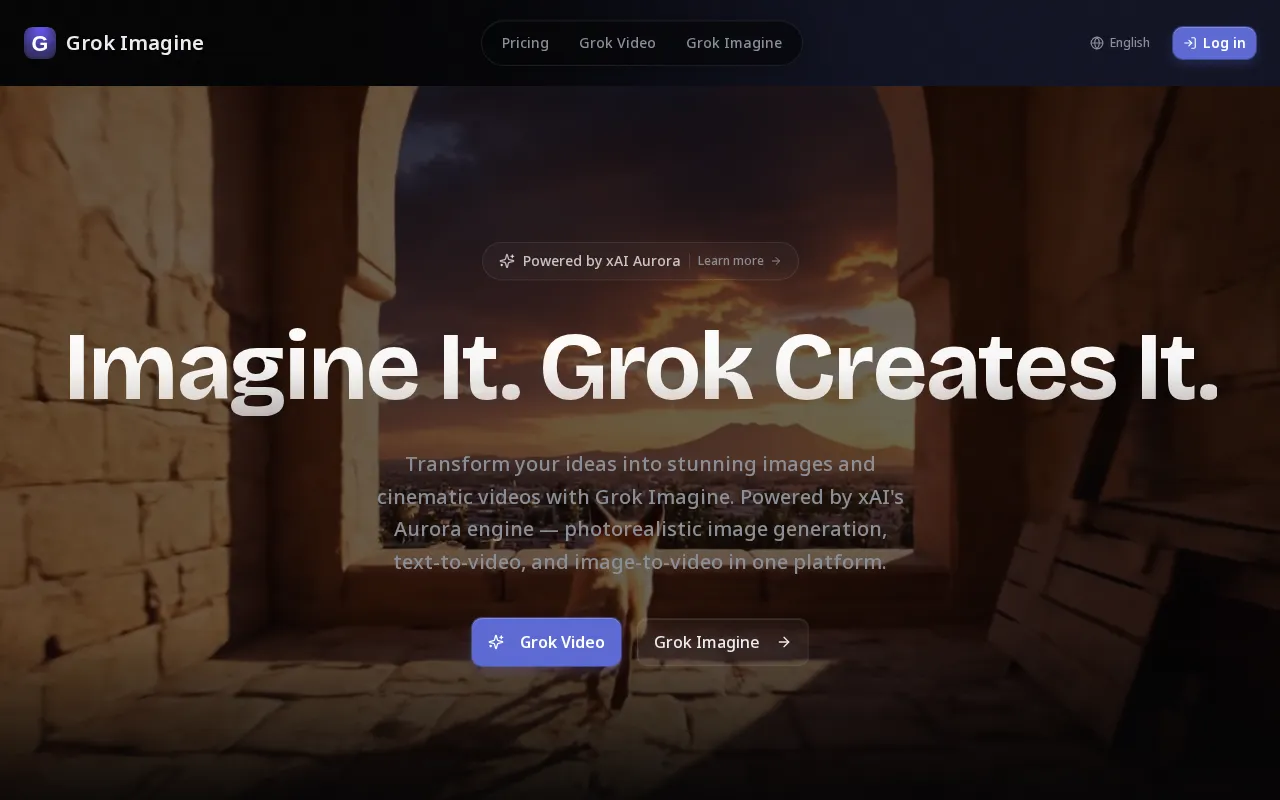 Imagine Grok — preview screenshot