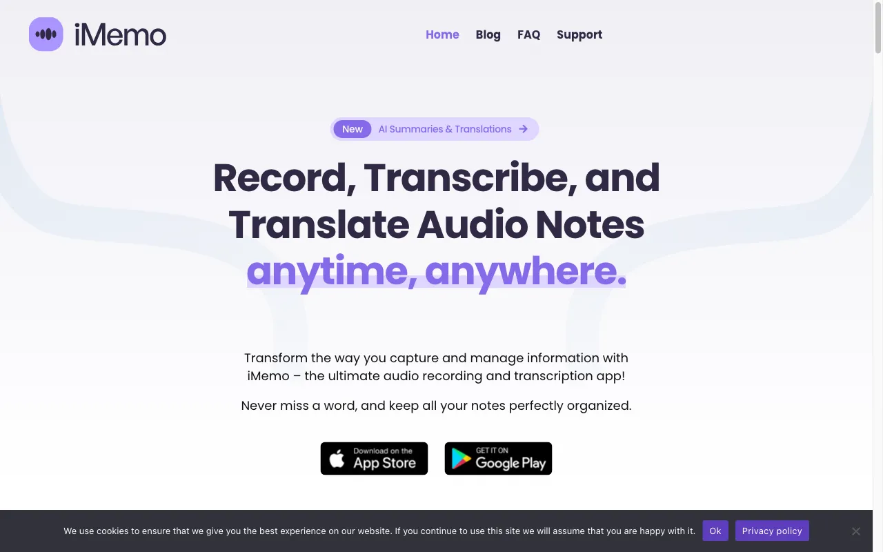 iMemo — preview screenshot