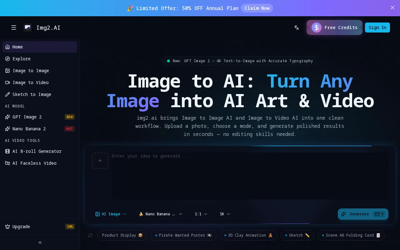 Img2.AI — preview screenshot