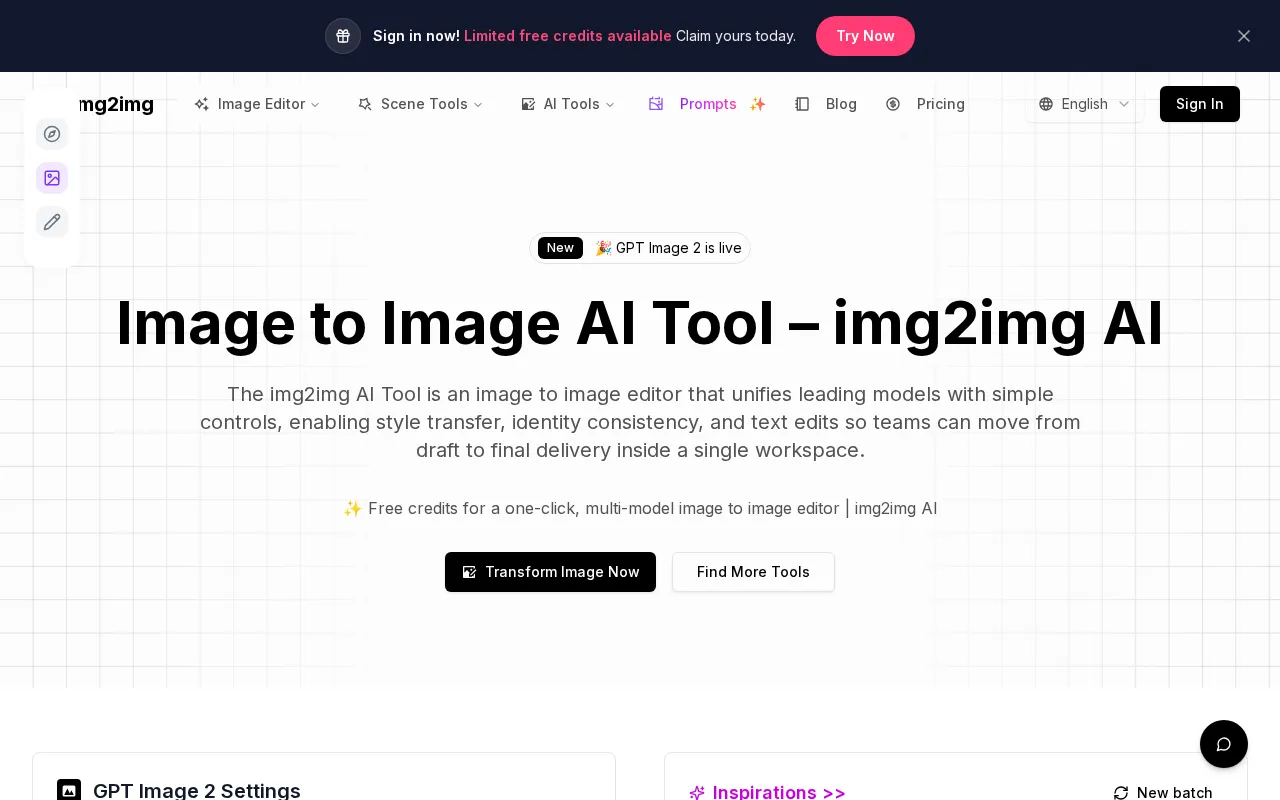 img2img AI — preview screenshot
