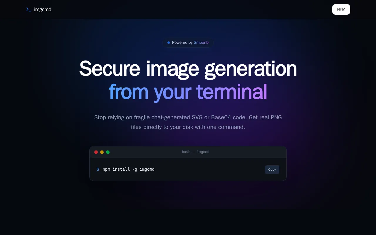 imgcmd — pricing page