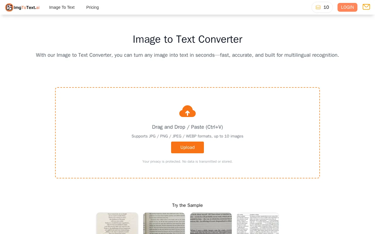 imgtotext.ai — preview screenshot