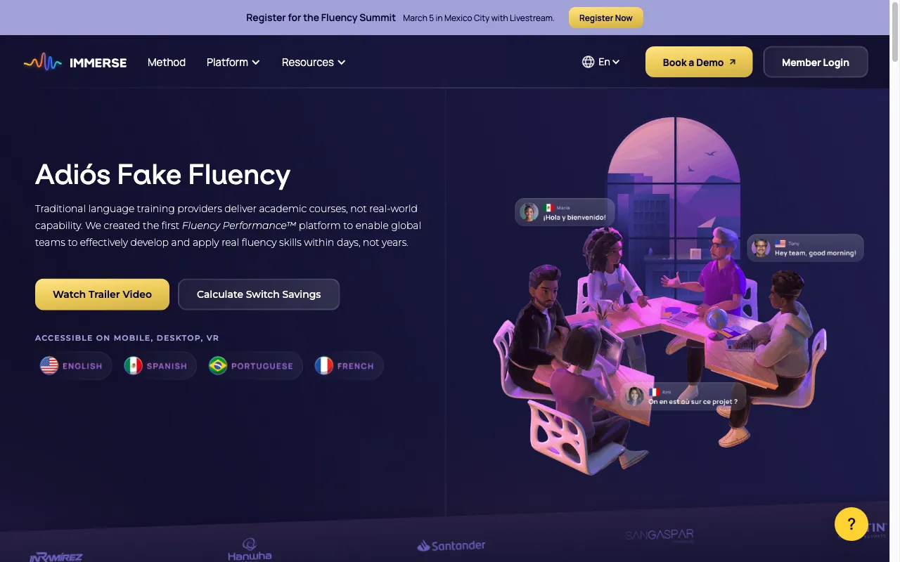 immerse.com — preview screenshot