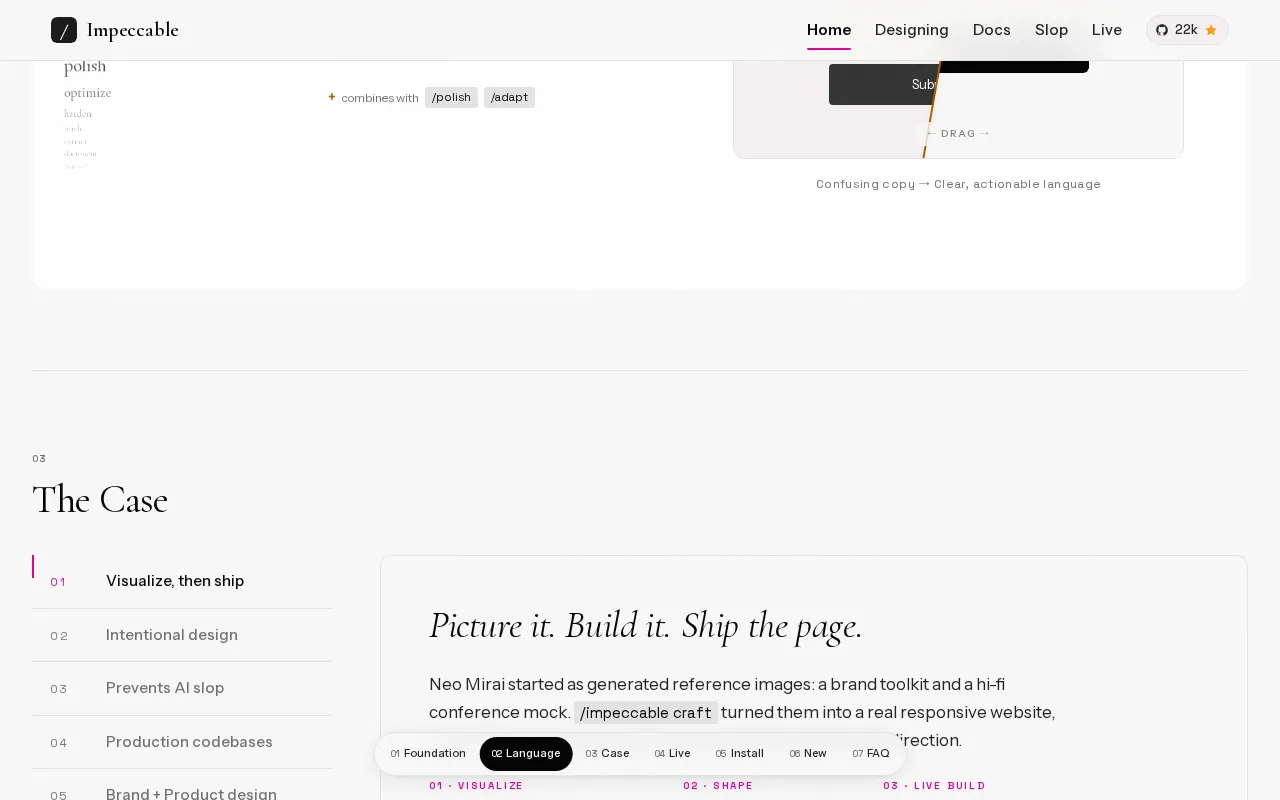 Impeccable — pricing page