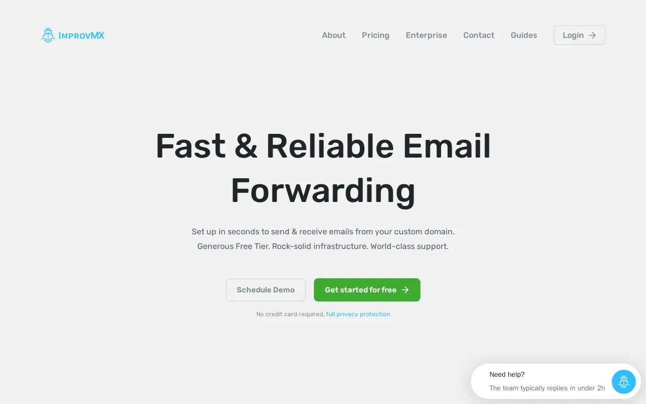 ImprovMX — preview screenshot