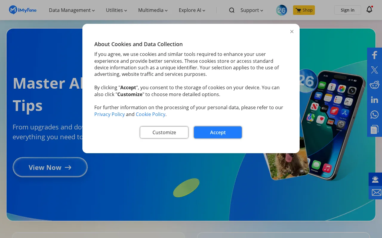 iMyFone — preview screenshot