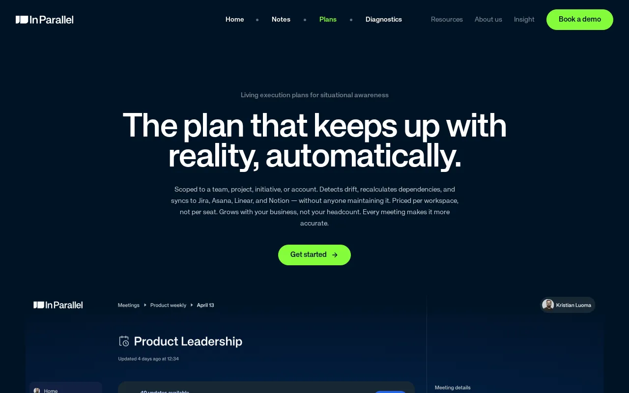 In Parallel — pricing page