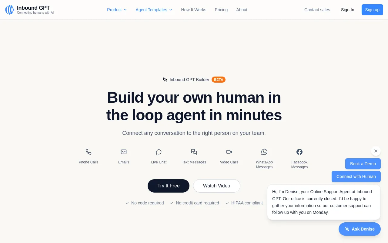 Inbound GPT — preview screenshot