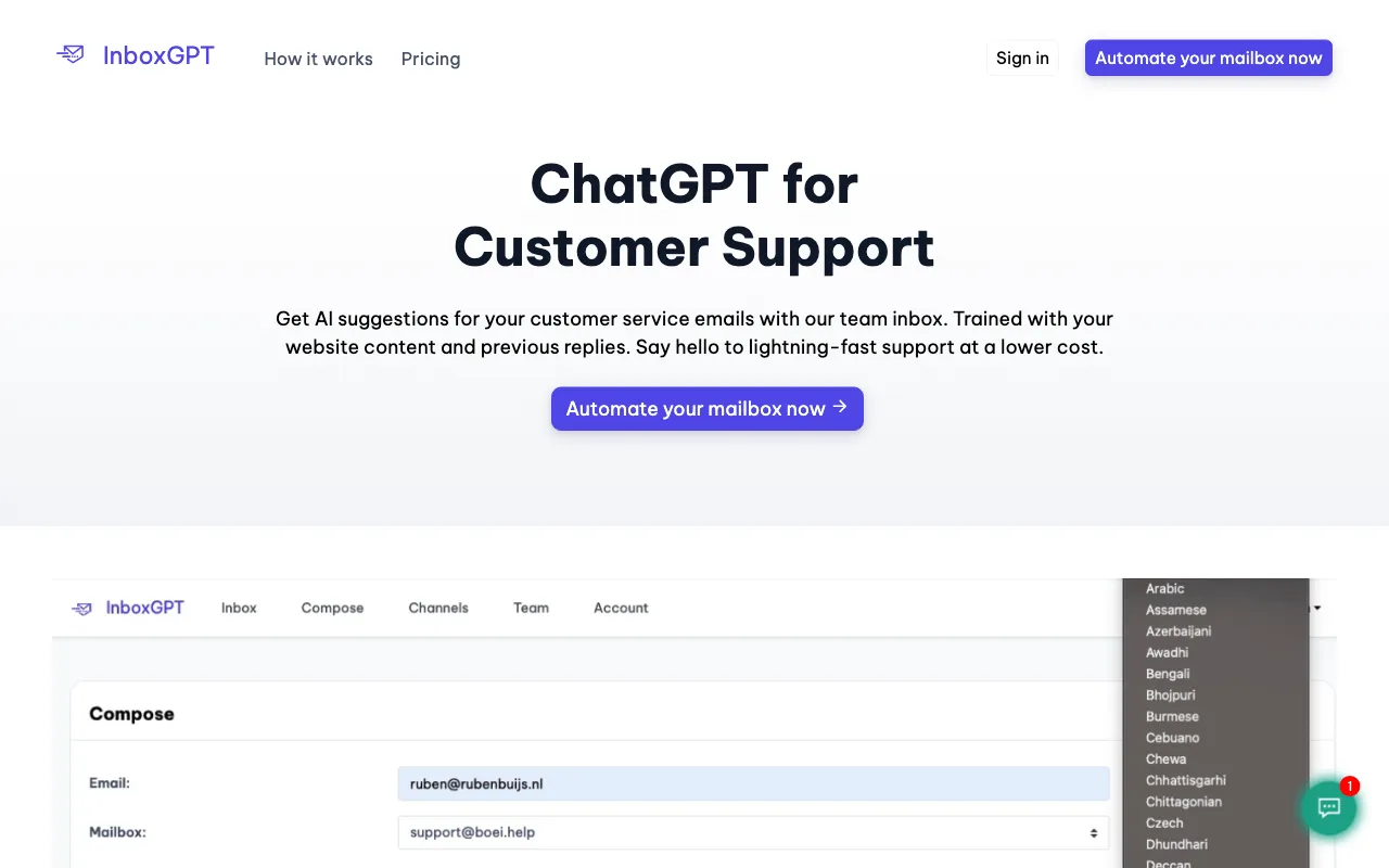InboxGPT — preview screenshot