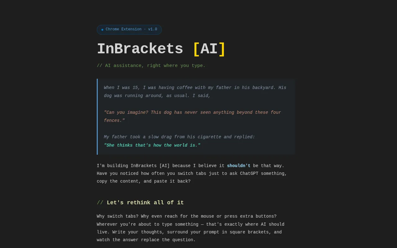 InBrackets [AI] — preview screenshot
