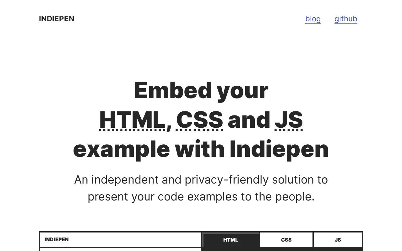 Indiepen — preview screenshot