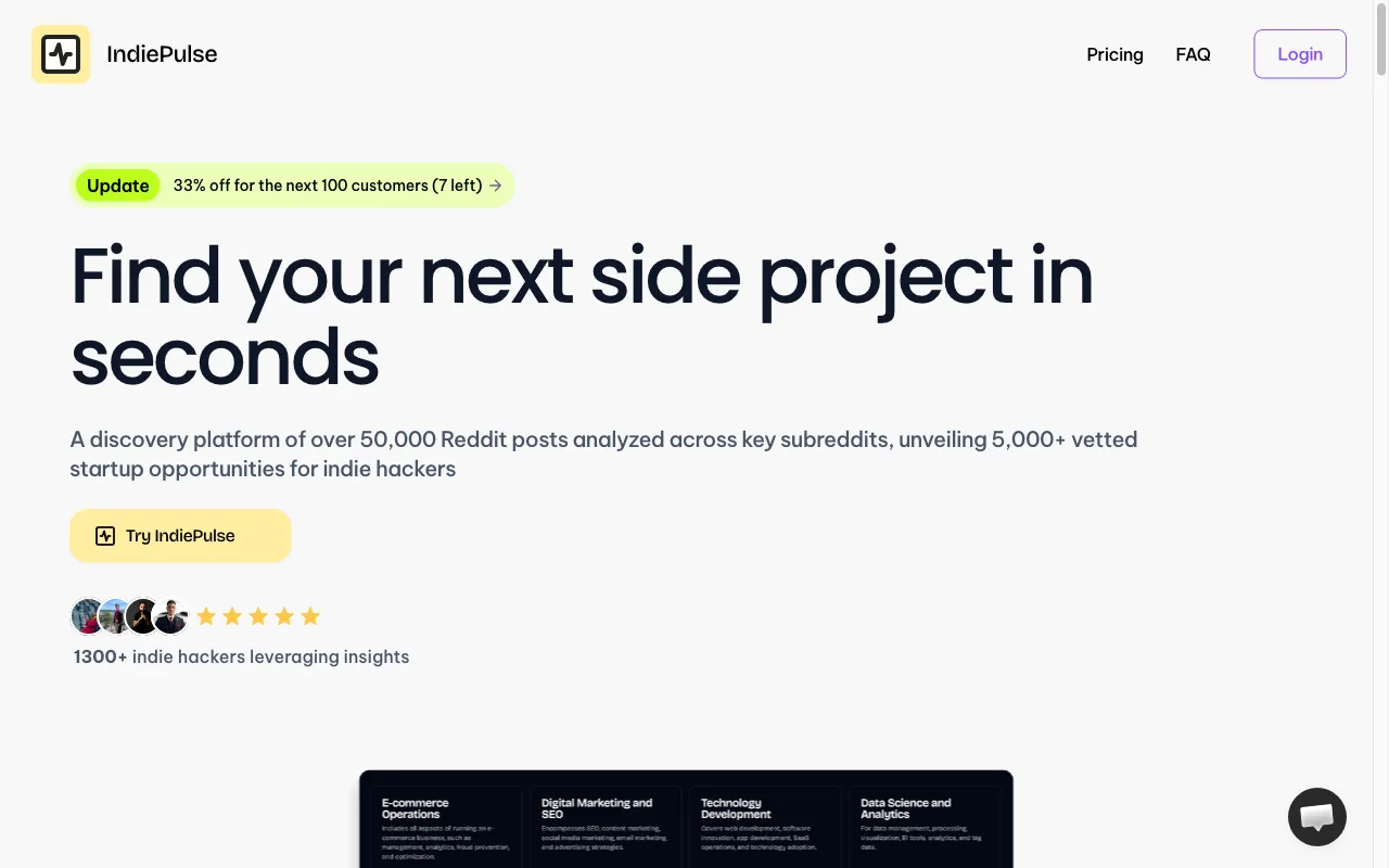 IndiePulse — preview screenshot