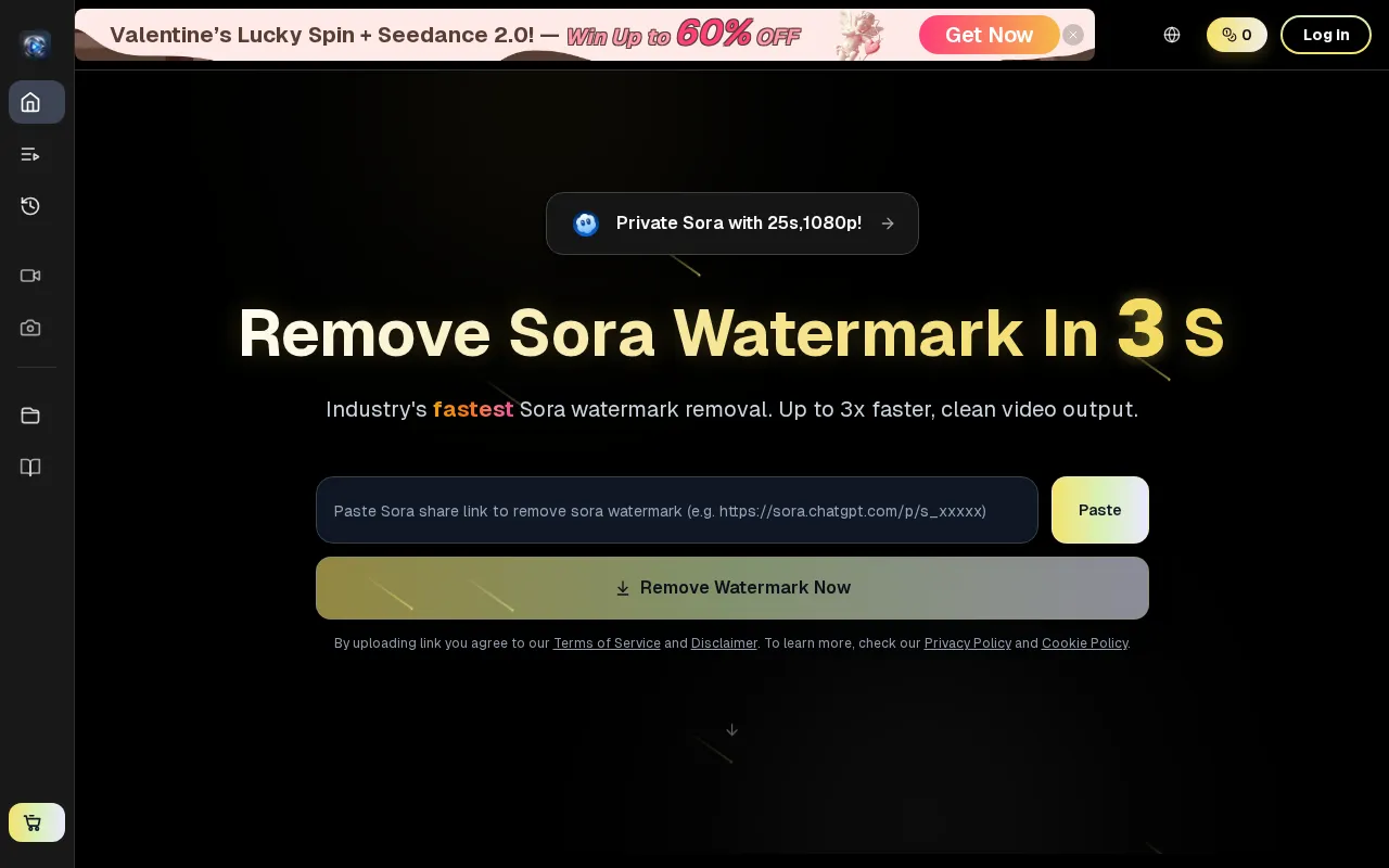 Industry's Fastest Sora Watermark Remover — preview screenshot