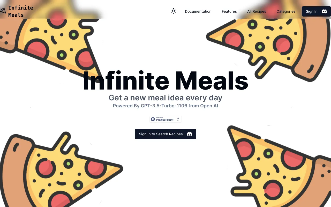 Infinite Meals — preview screenshot