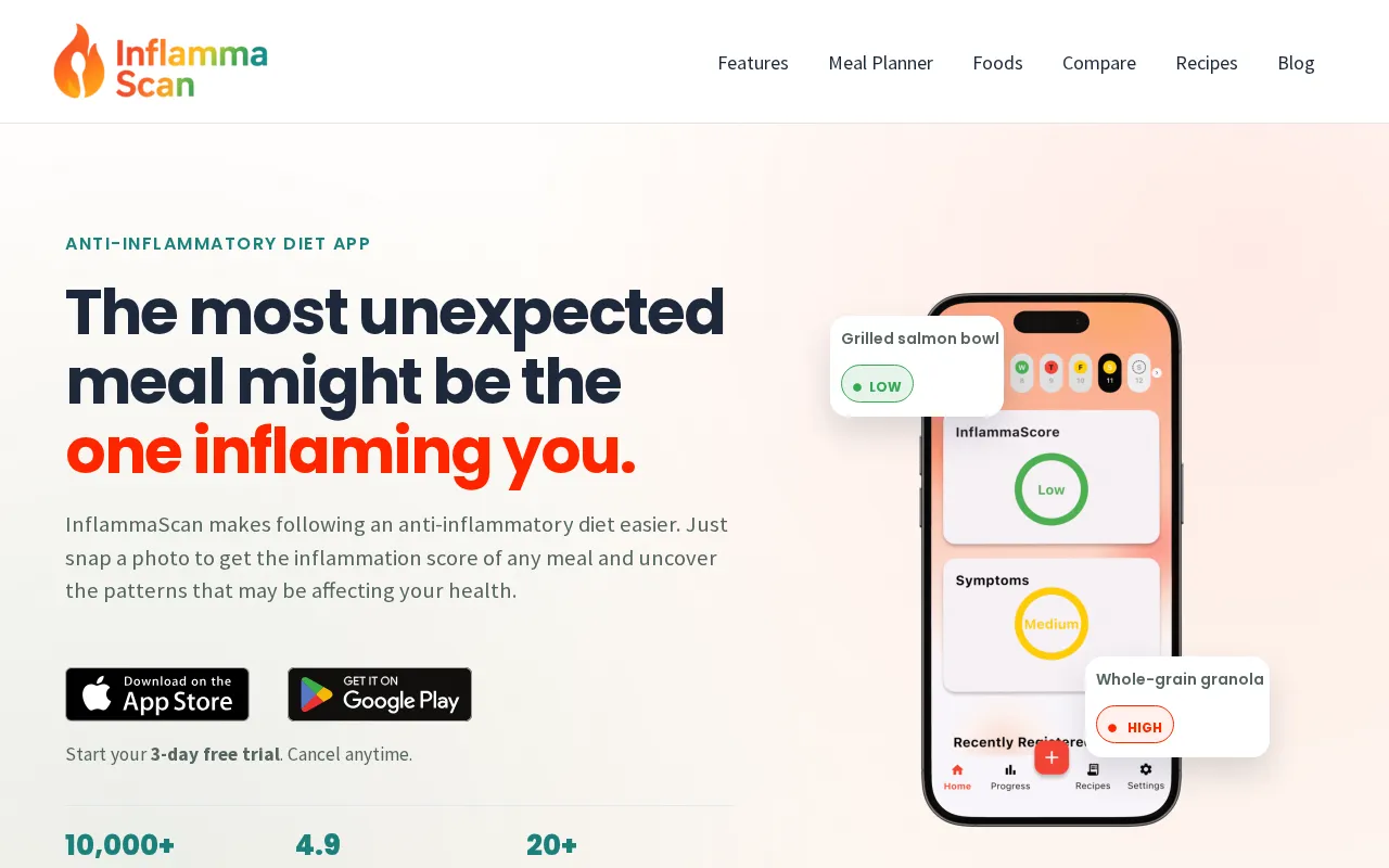InflammaScan — preview screenshot