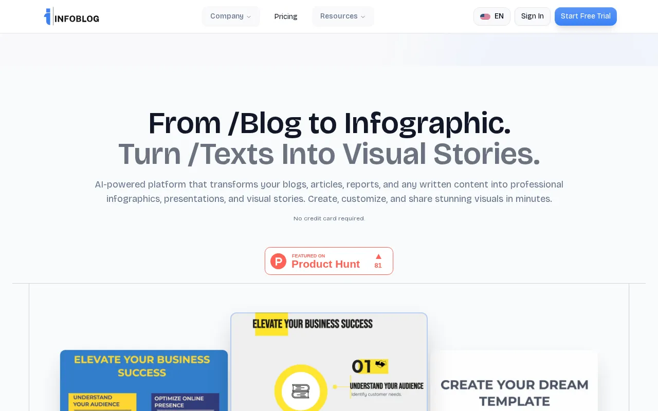 InfoBlog — preview screenshot