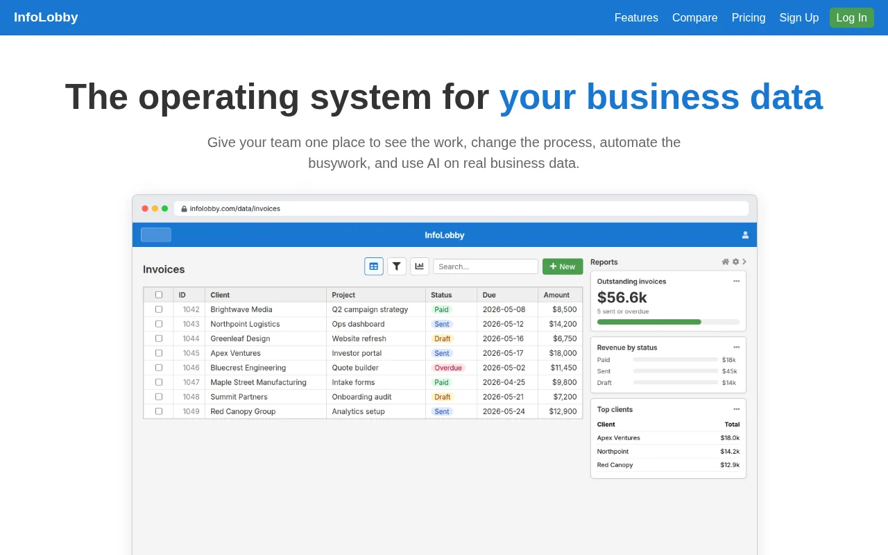 Infolobby — preview screenshot