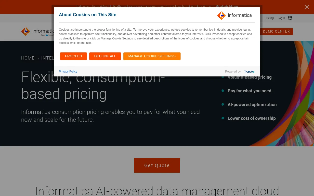 Informatica — pricing page