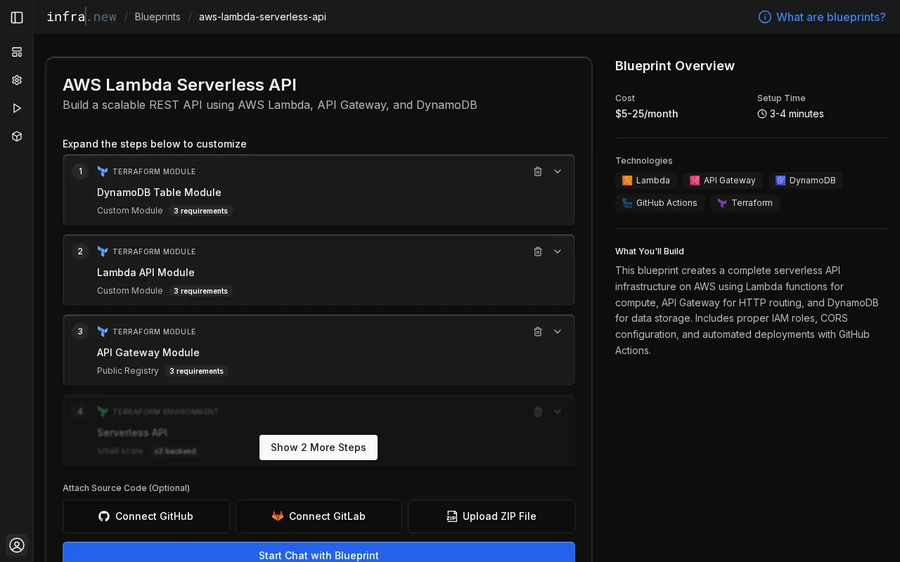 infra.new — pricing page