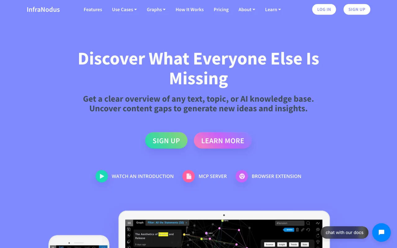 Infranodus — pricing page