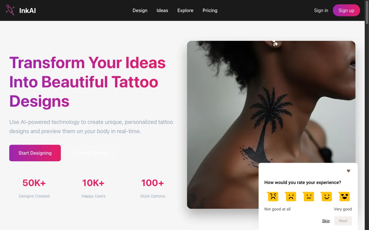 Ink AI — pricing page