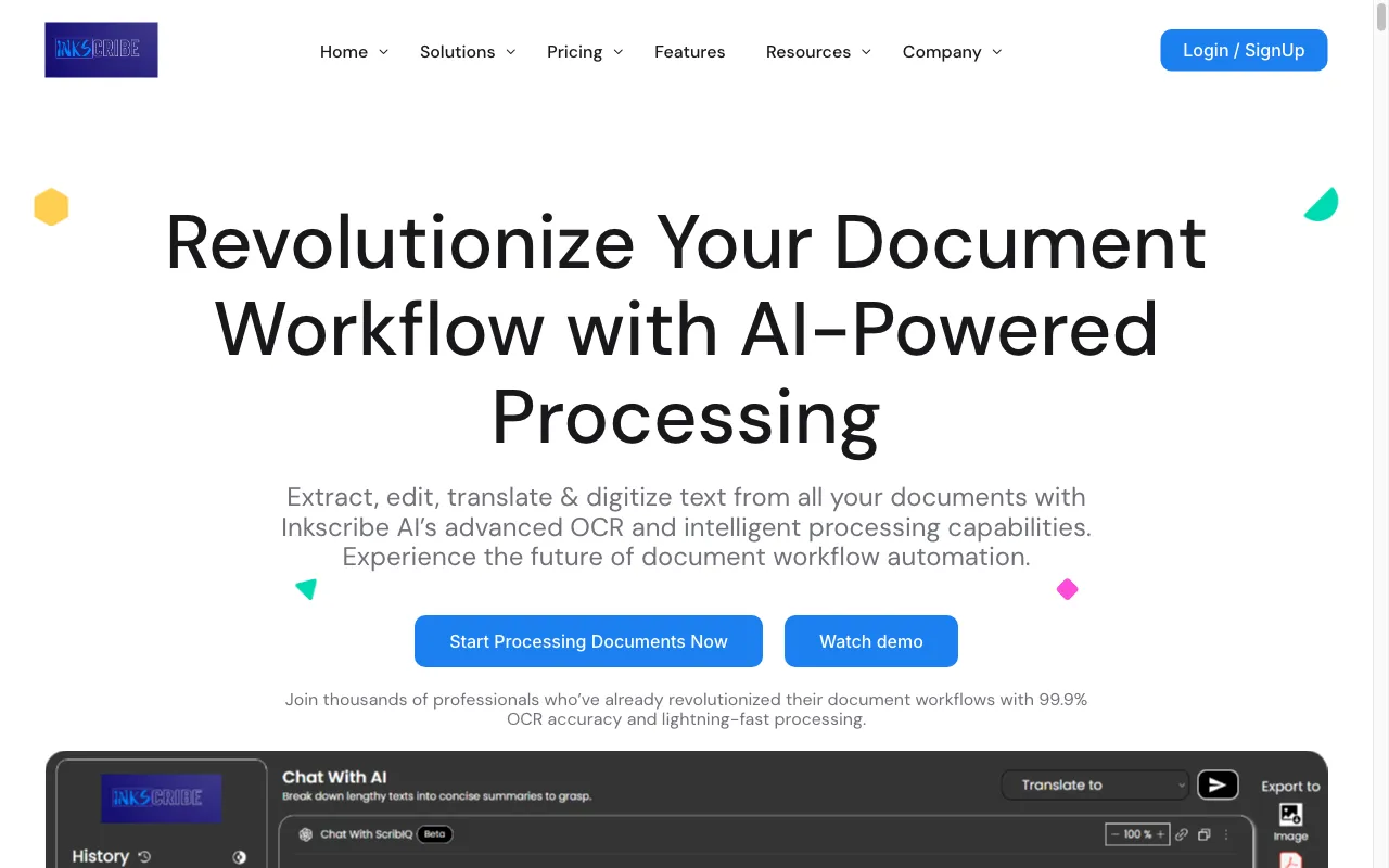 Inkscribe AI — preview screenshot