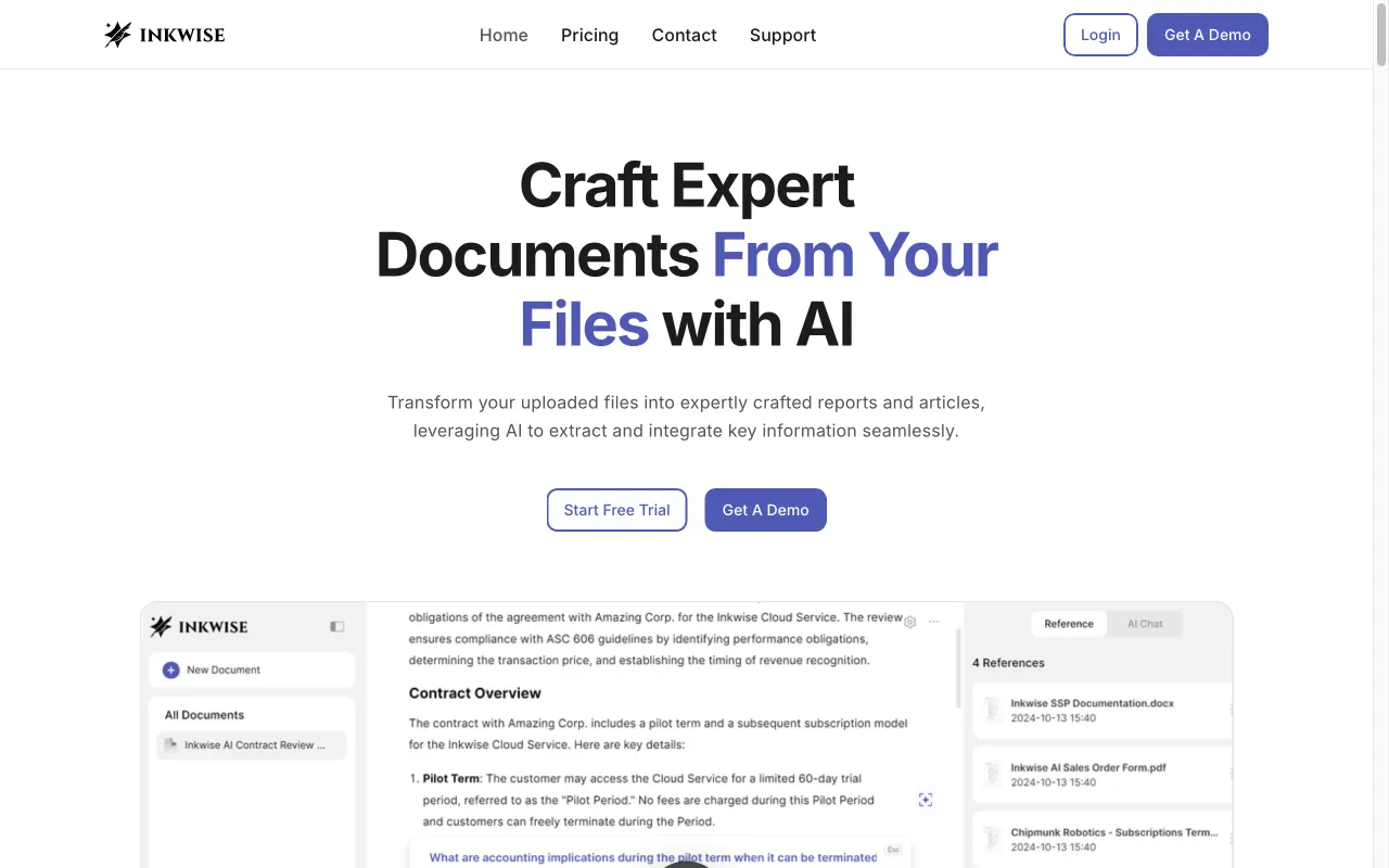 Inkwise AI — preview screenshot