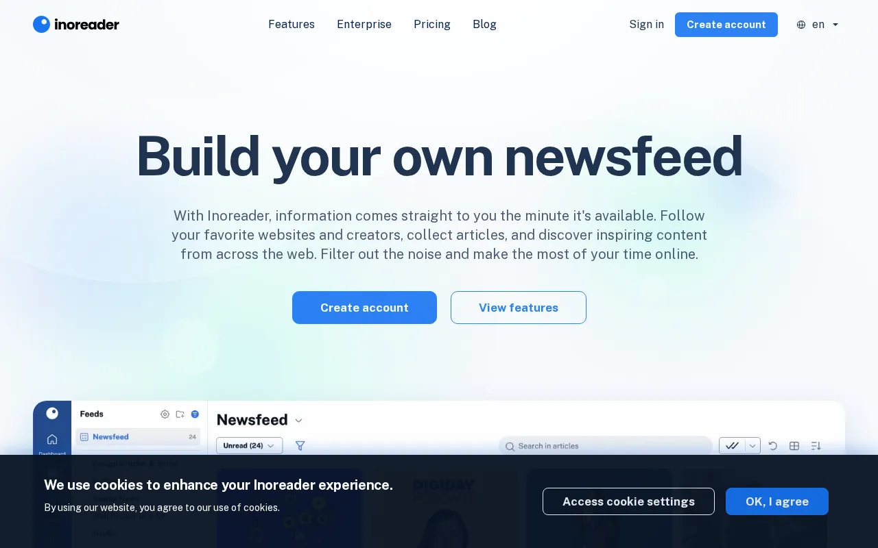 Inoreader — preview screenshot