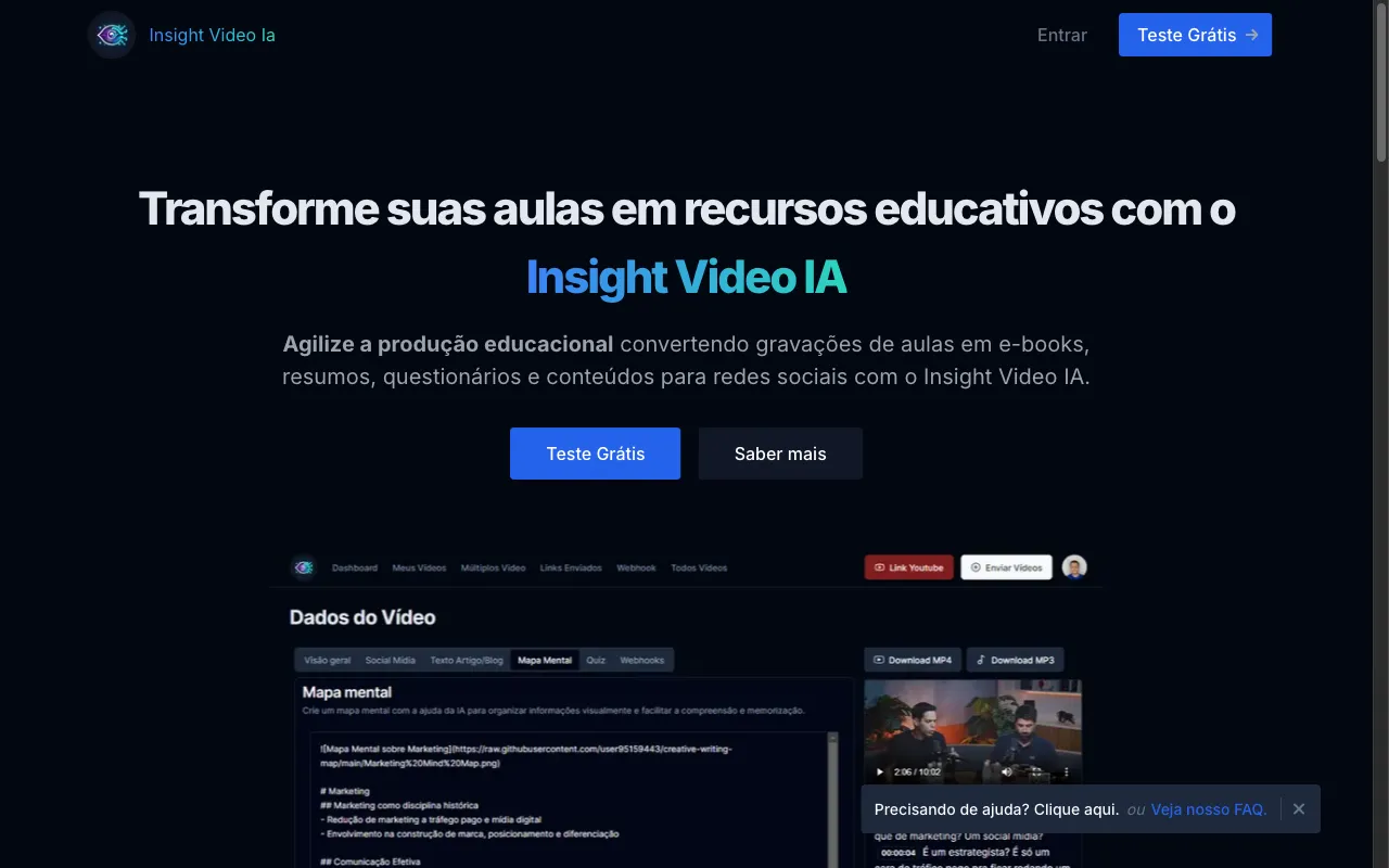Insight Video IA — preview screenshot