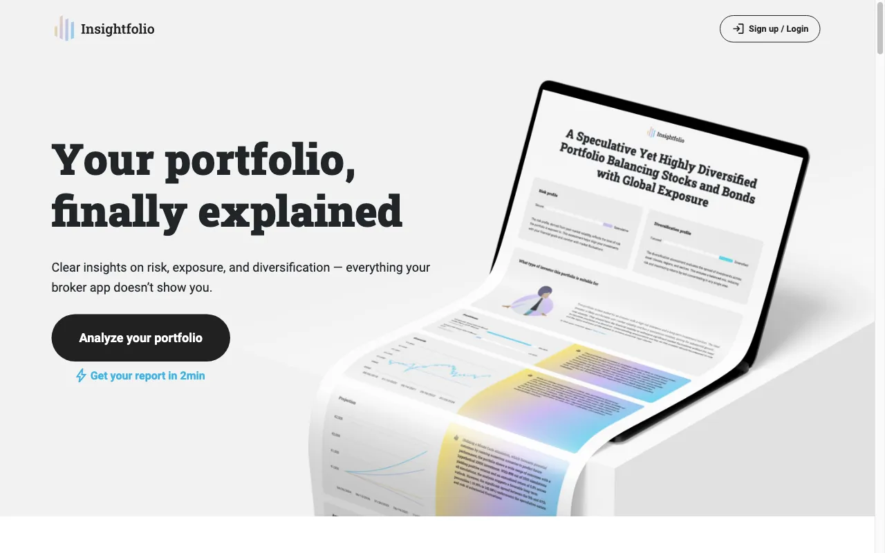 Insightfolio — preview screenshot