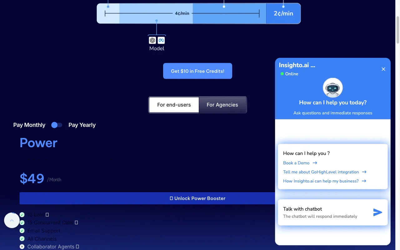 Insighto.ai — pricing page