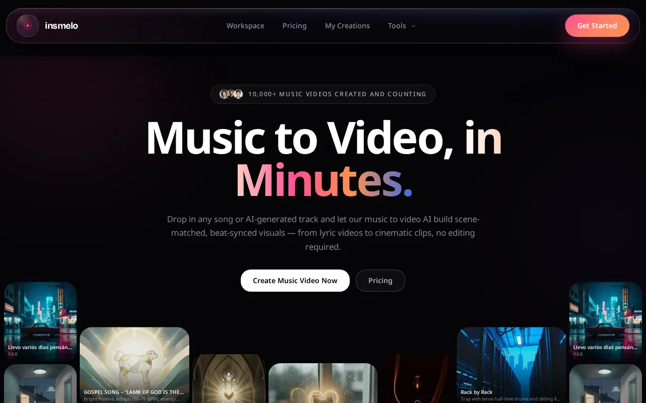 insmelo AI Music Generator — preview screenshot