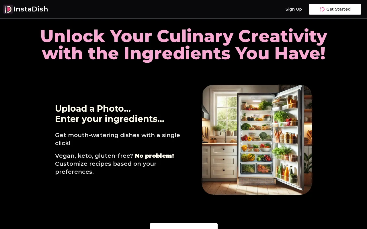 InstaDish — preview screenshot