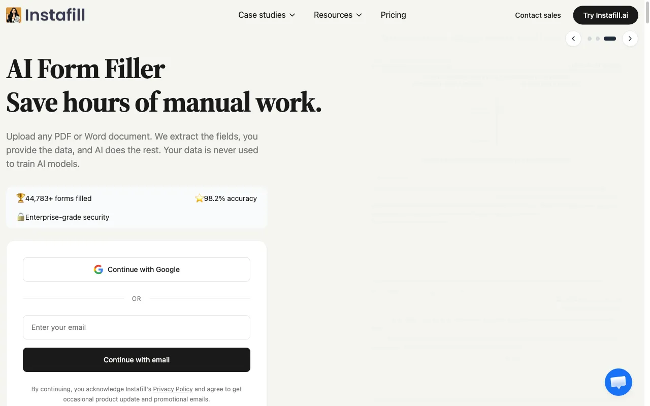Instafill — preview screenshot