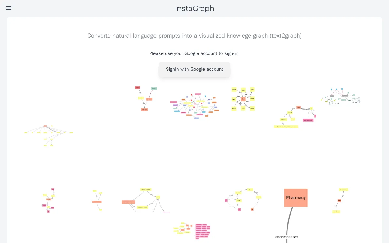 InstaGraph — preview screenshot