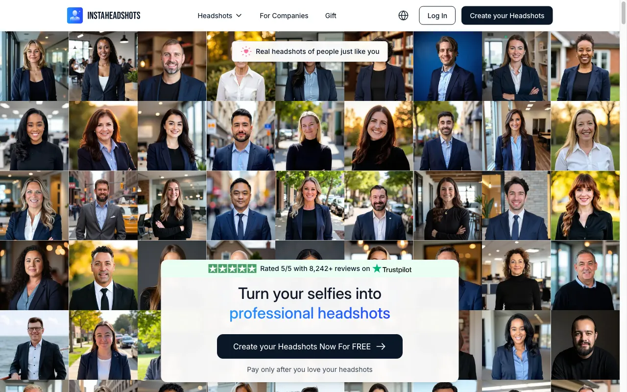 Instaheadshots — preview screenshot