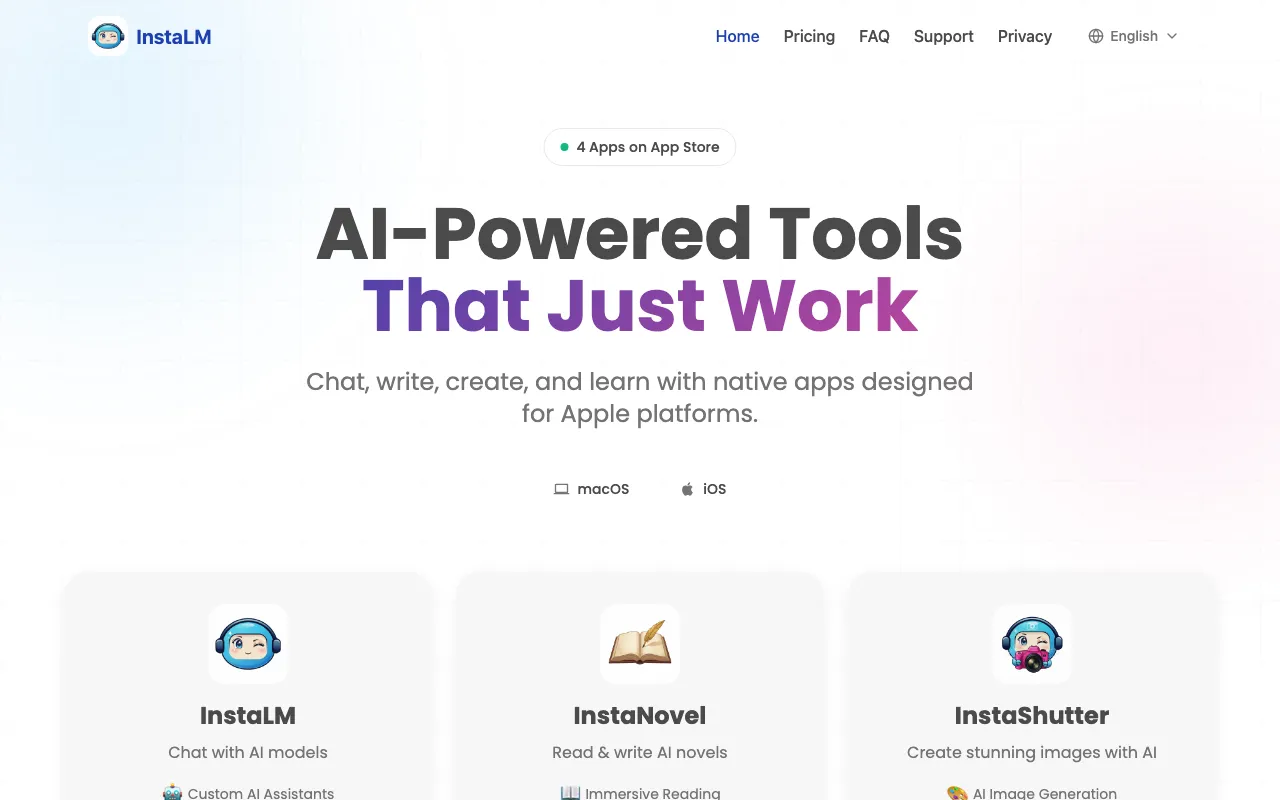 InstaApps — preview screenshot