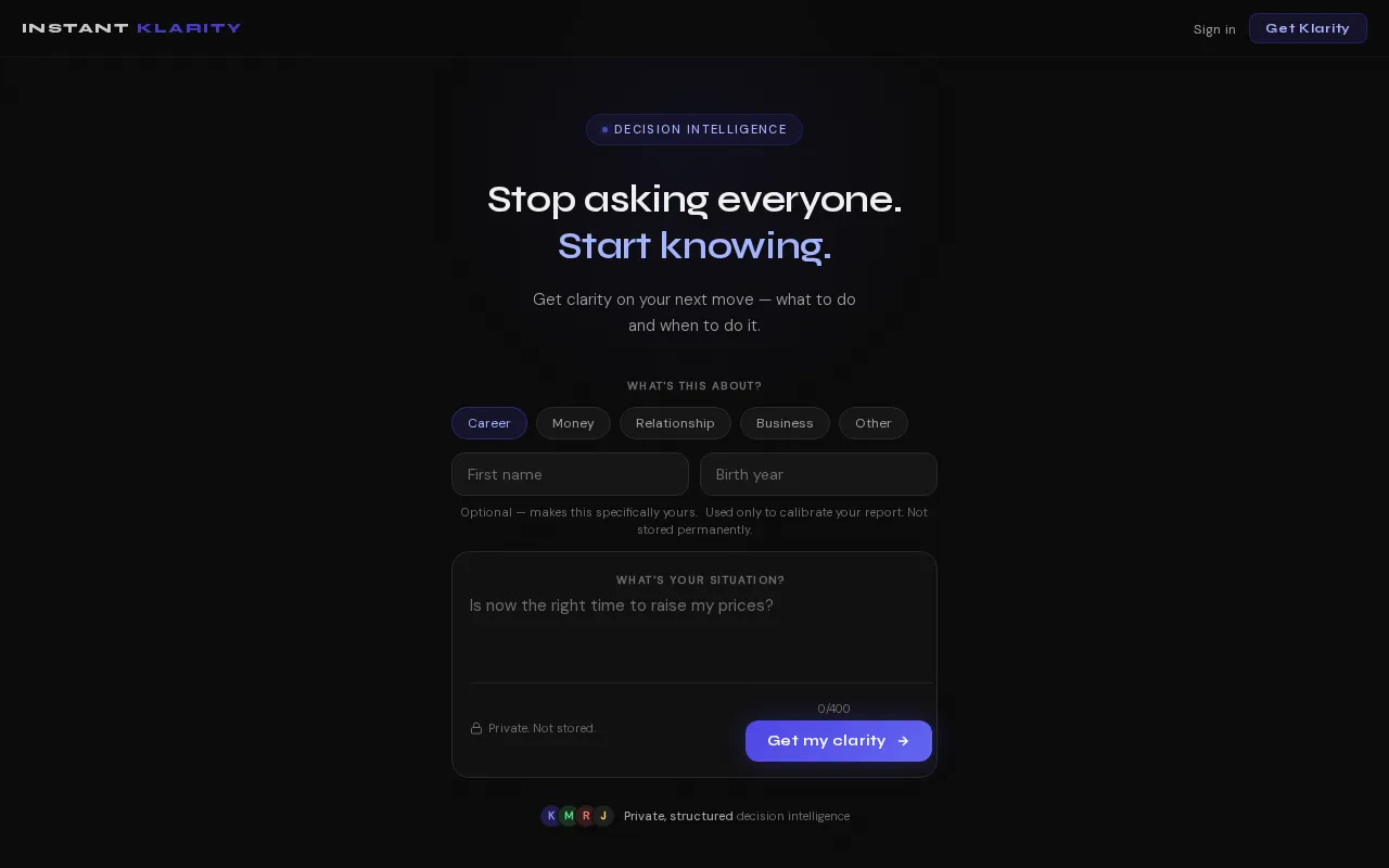 Instant Klarity — preview screenshot