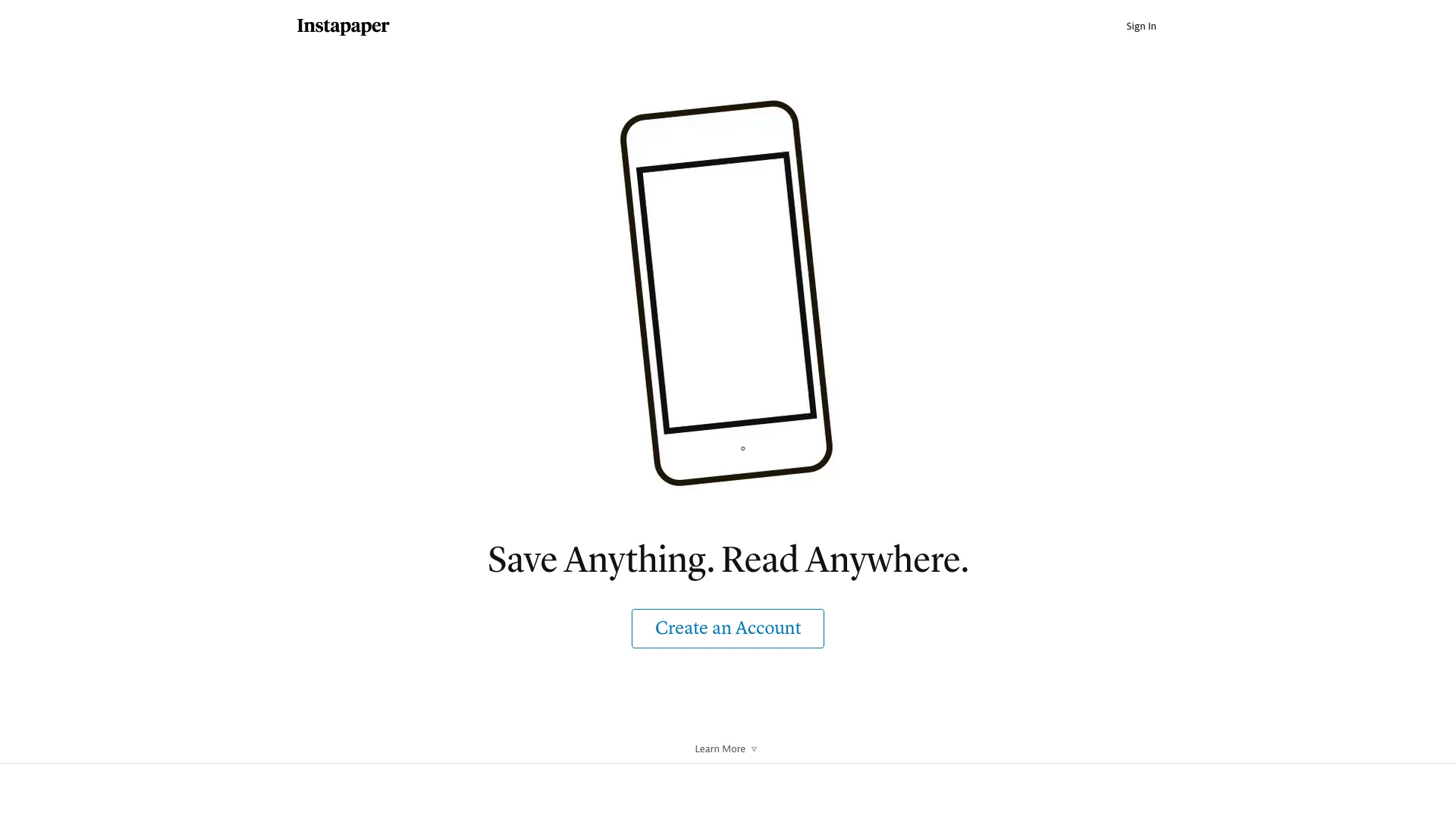 Instapaper — preview screenshot