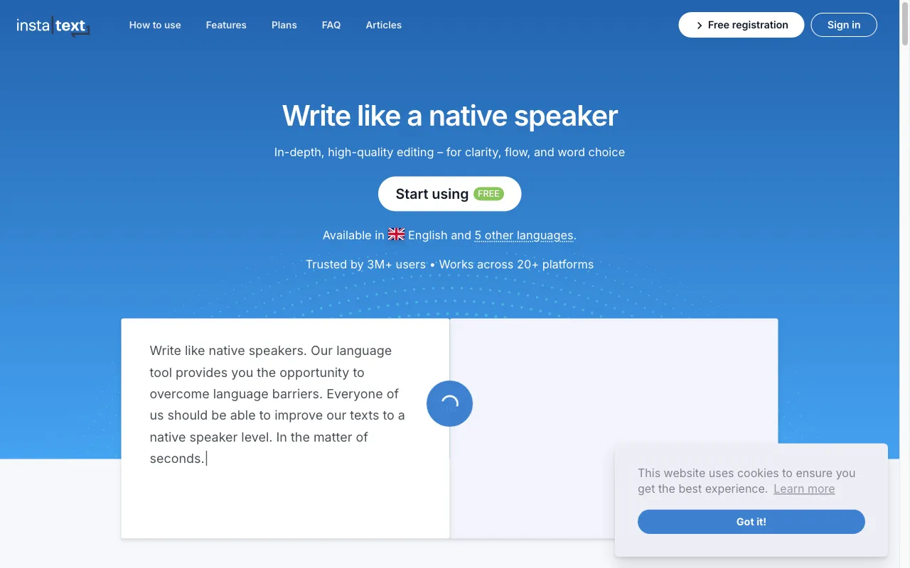 InstaText — preview screenshot