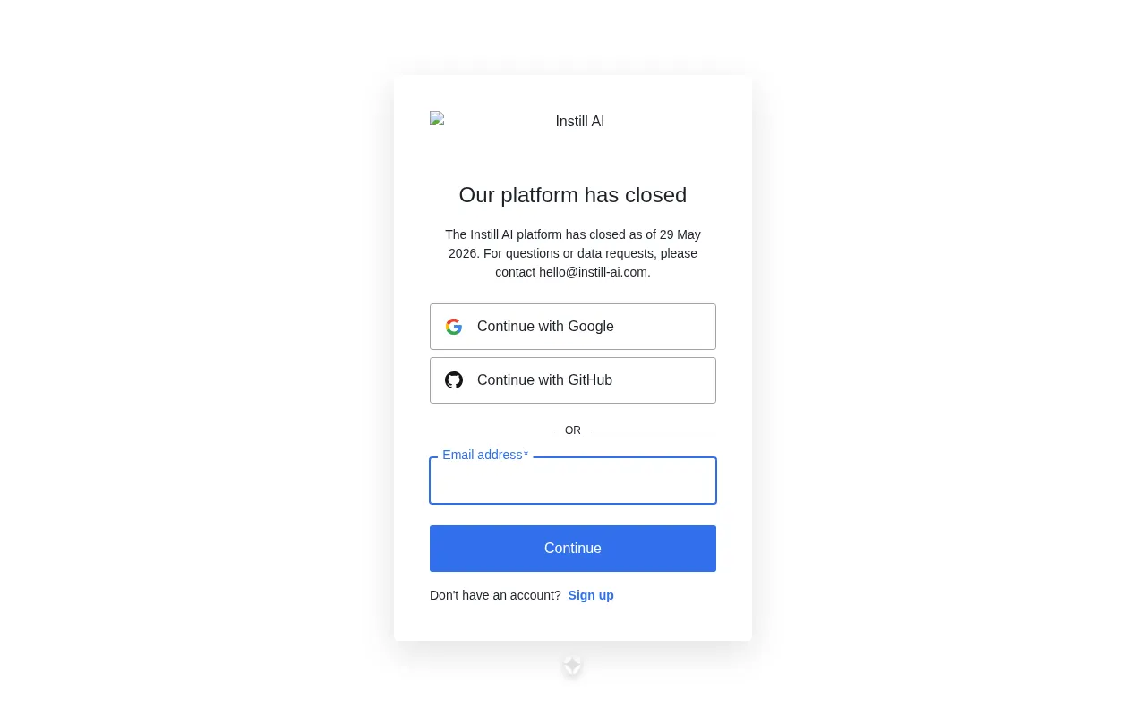 Instill AI — preview screenshot