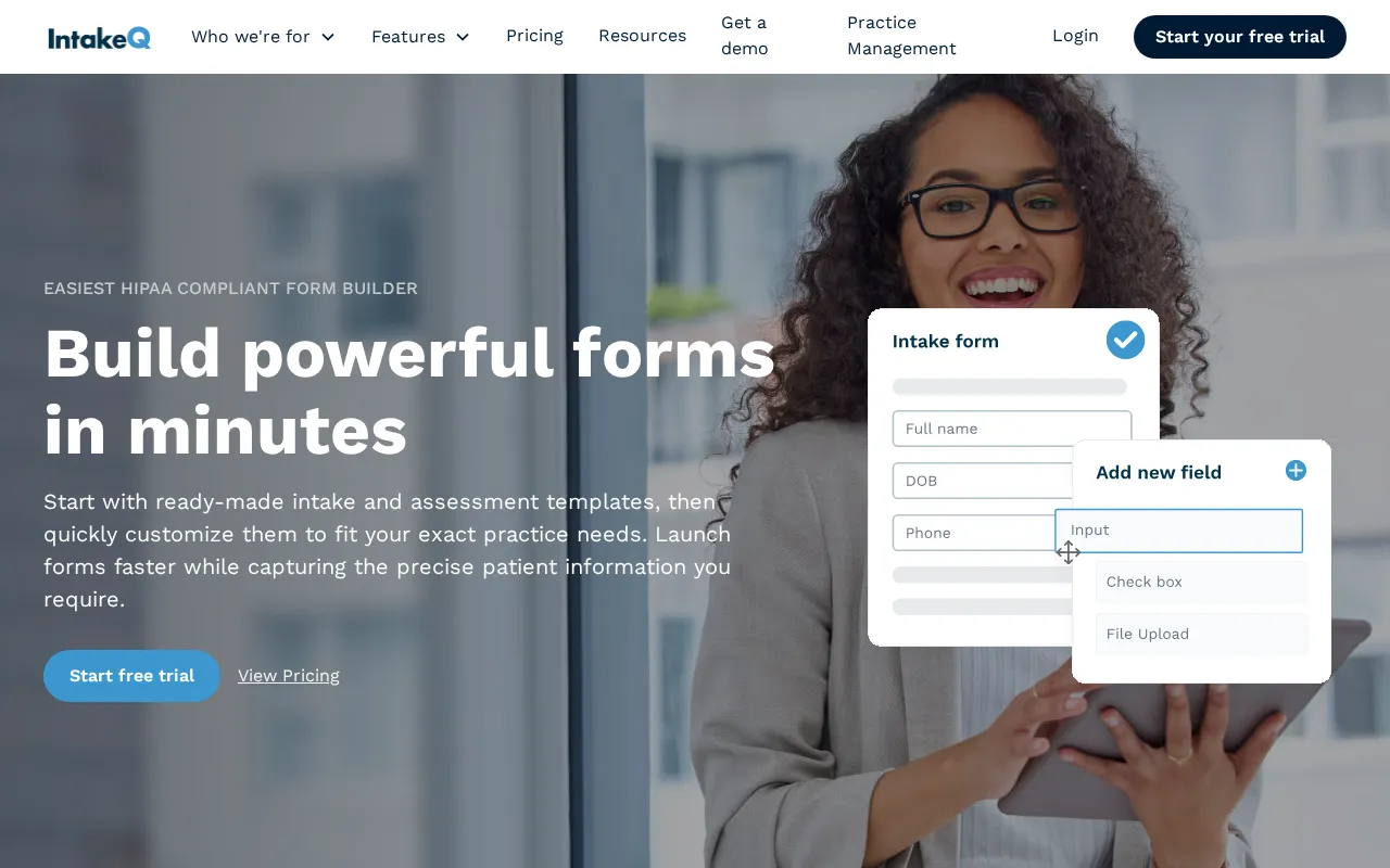 Intakeq — preview screenshot