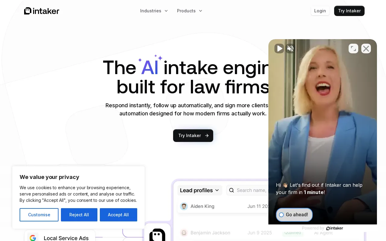 Intaker — preview screenshot