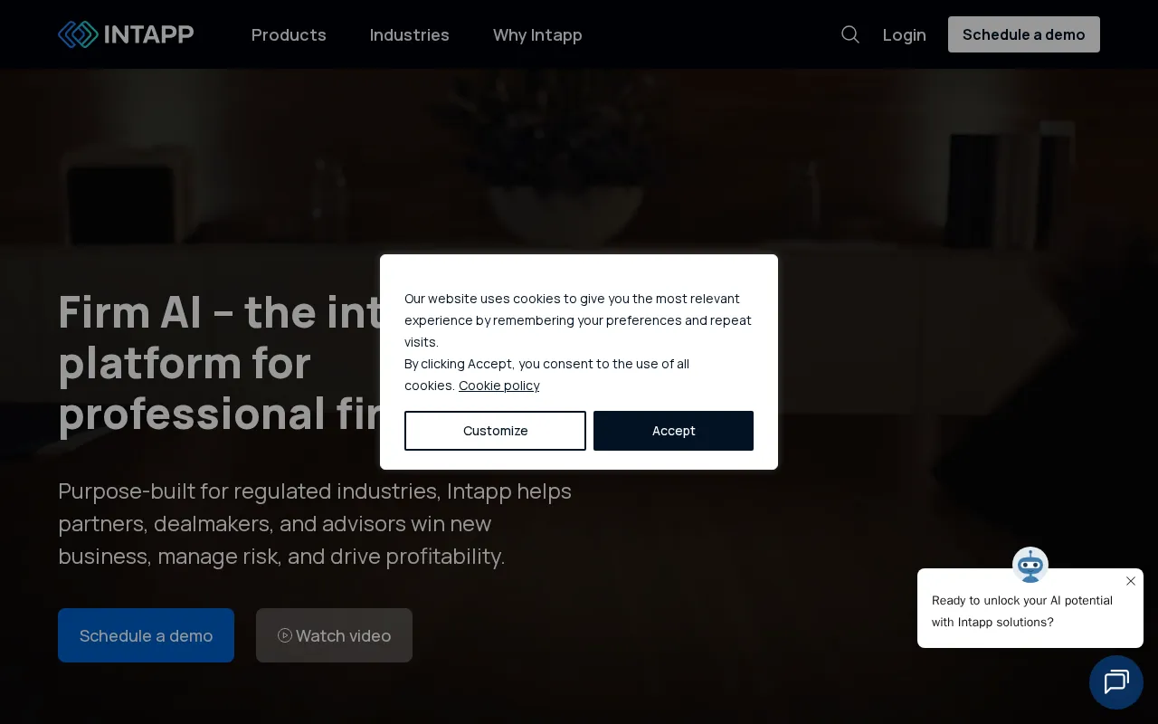 Intapp — pricing page