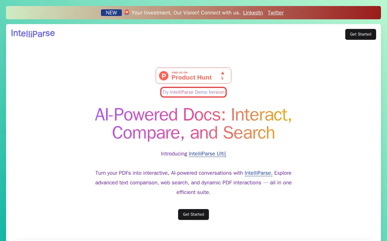 IntelliParse — preview screenshot