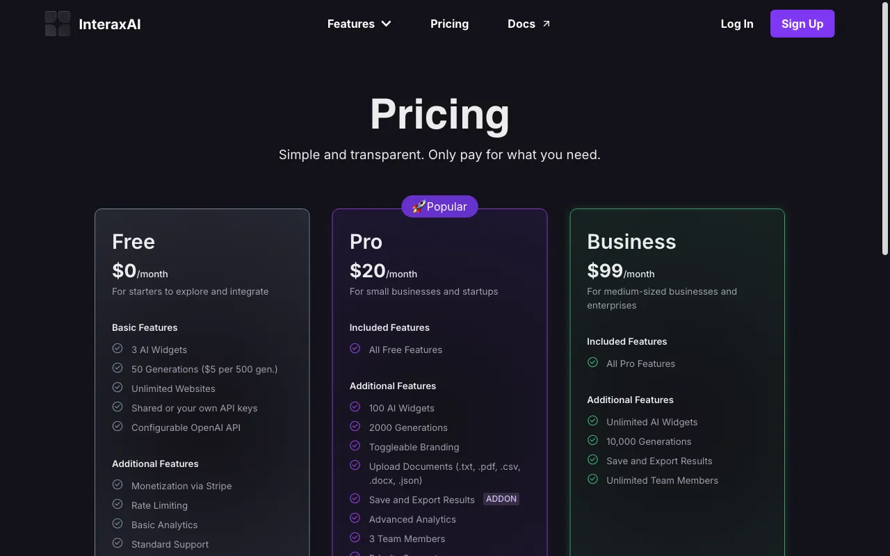 InteraxAI — preview screenshot