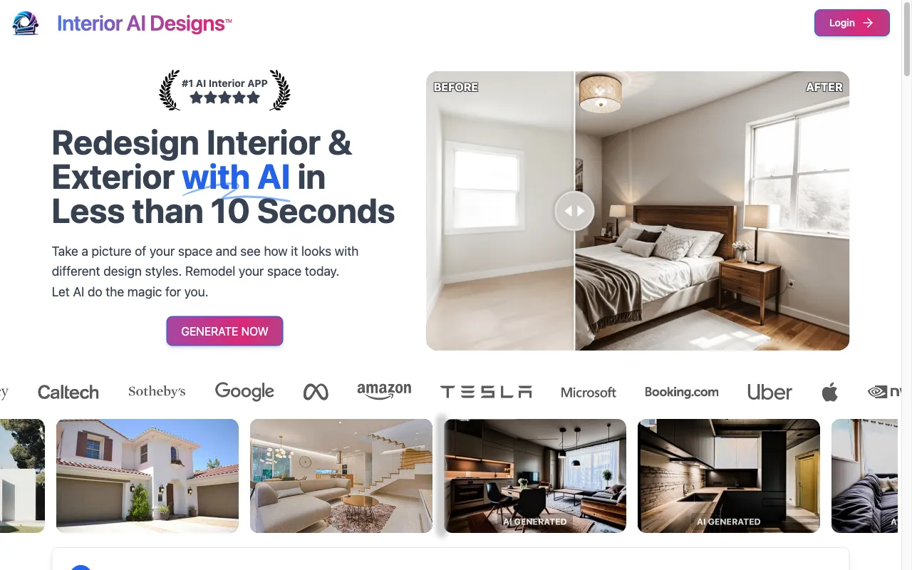 Interior AI Designs — preview screenshot