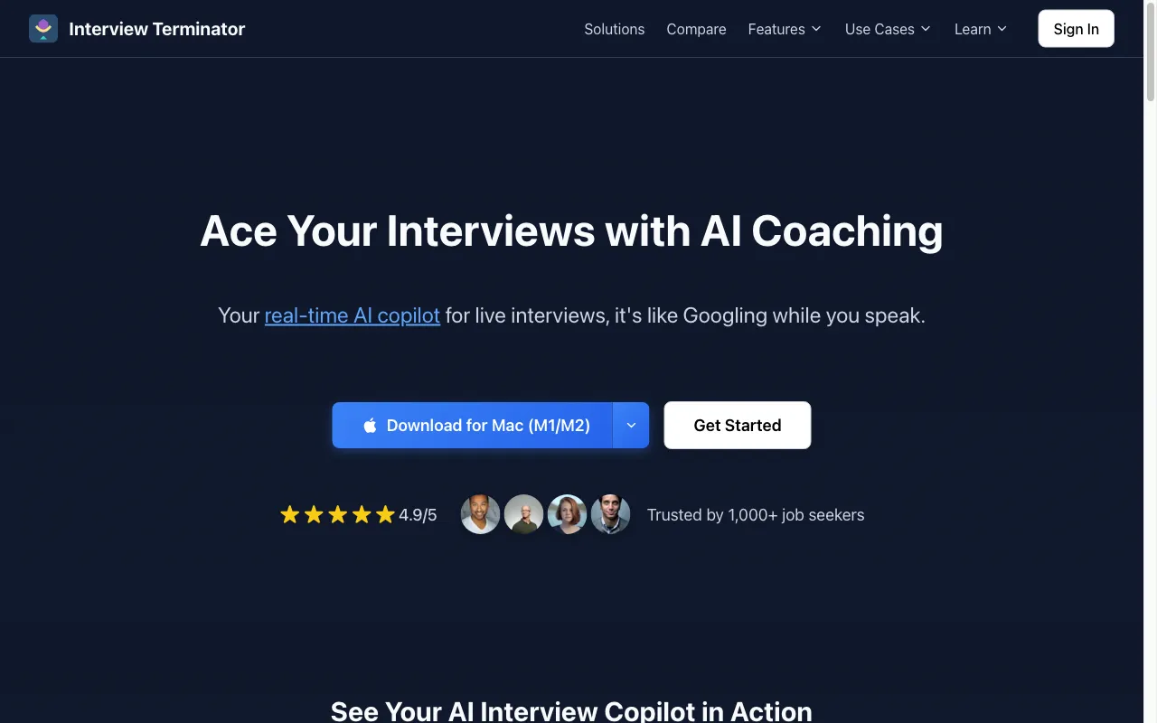 Interm AI — preview screenshot