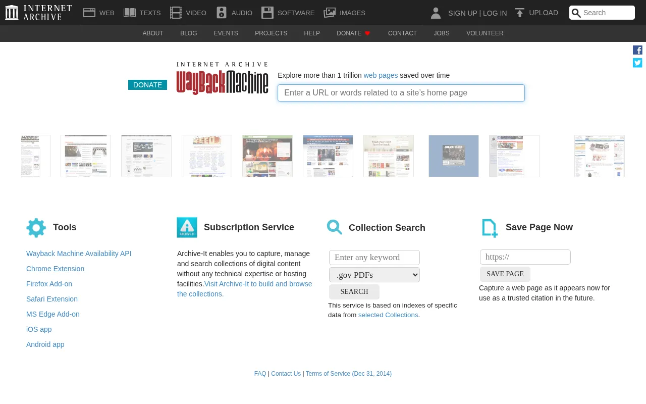 Internet Archive — preview screenshot